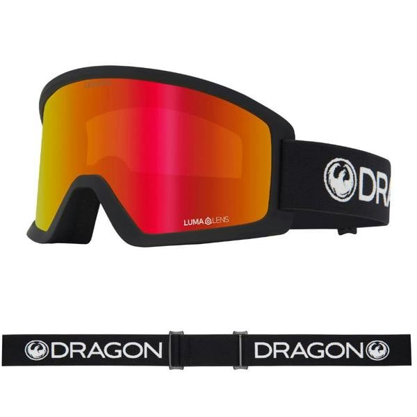 Dragon DX3 L OTG - Black with Lumalens Red Ionized Lens