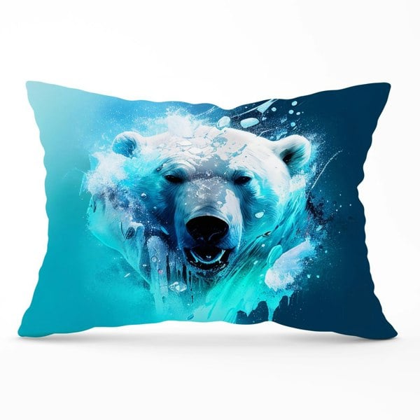 Warren Reed Polar Bear Face Splashart Cushions