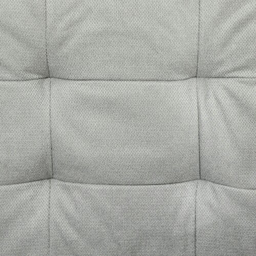 Wyld Haus Pamo Fabric Light Grey Compact 2 Seater Sofa With Hidden Storage Tufted Seat And Wooden Legs