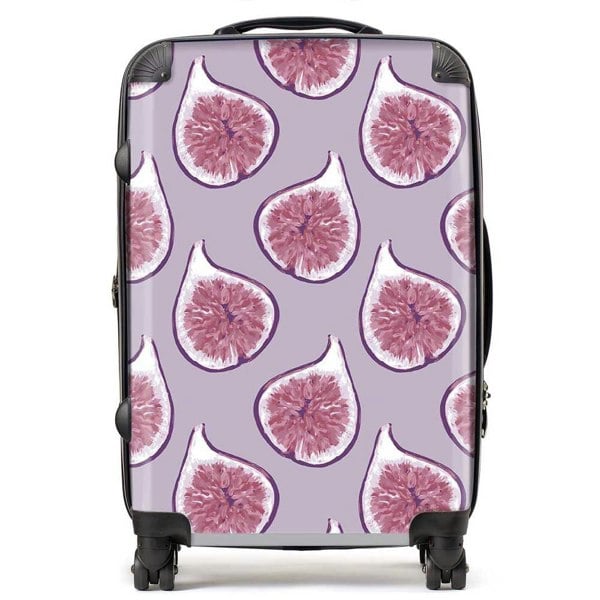 Warren Reed Modern Fig Pattern Suitcase