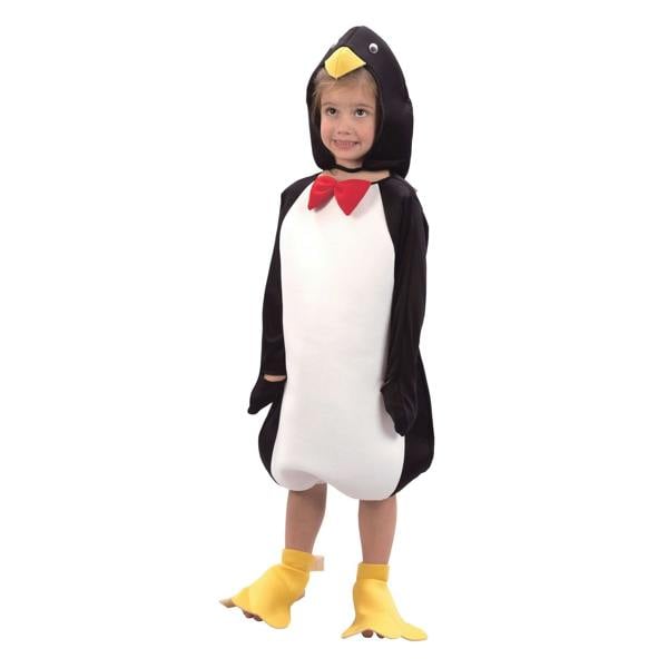 Bristol Novelty Childrens/Kids Comical Penguin Costume - Black/White/Yellow/Red - 