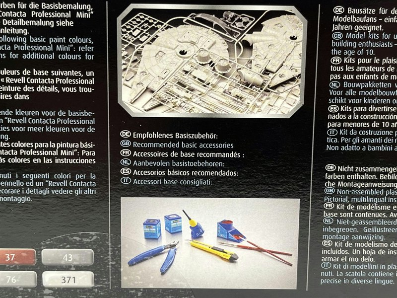 Revell Star Wars Millennium Falcon 40th Anniversary Return Of The Jedi Model Kit Revell 05659