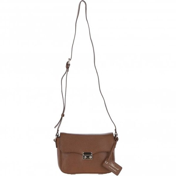 Ashwood 'Elegance' Croc Embossed Leather Cross Body Bag: C-50