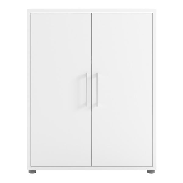 Furniture To Go Prima Bookcase 2 Shelves with 2 Doors in White