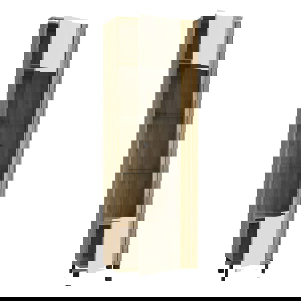 Furniture To Go Grafton Glass Door Display Cabinet in Cream and Oak