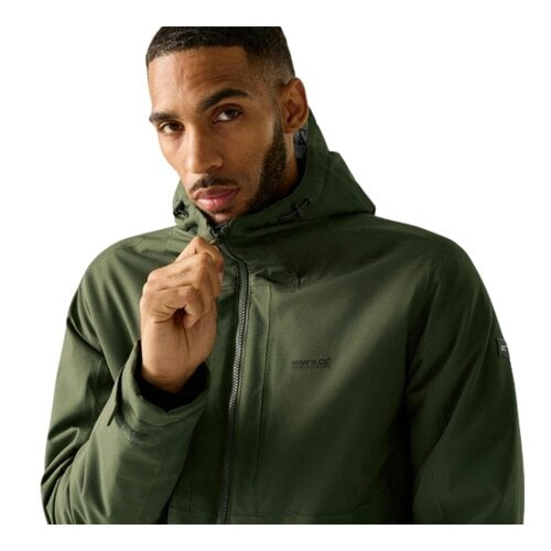 Regatta Mens Hoscar Waterproof Insulated Jacket - Dark Khaki - S - Dark Khaki - 100% Recycled Polyester