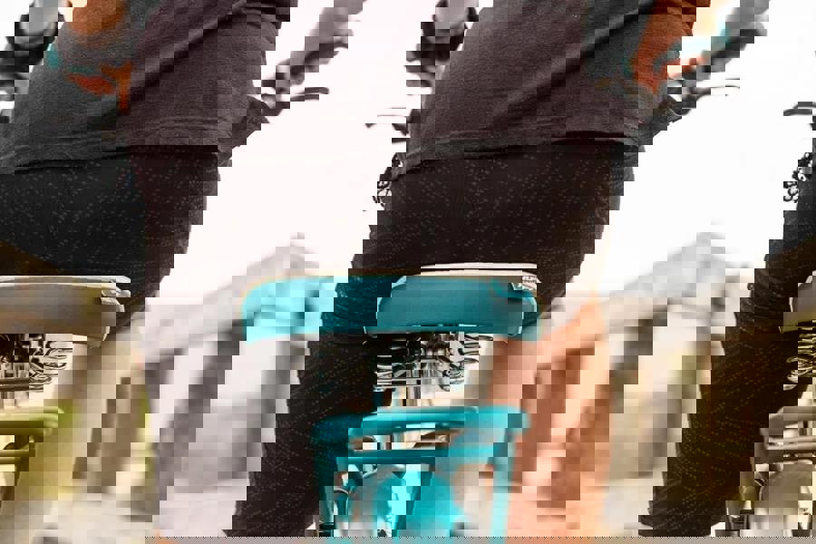 Huffy Deluxe Cruiser Unisex Bicycle, 26" Wheel - Satin Teal/White