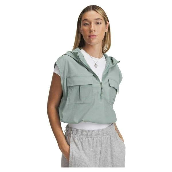 Under Armour Womens/Ladies Utility Half Zip Vest Top - Green - 