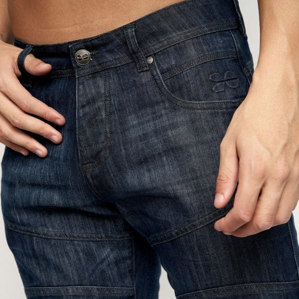 Crosshatch Winston MVE Denim Shorts Dark Wash
