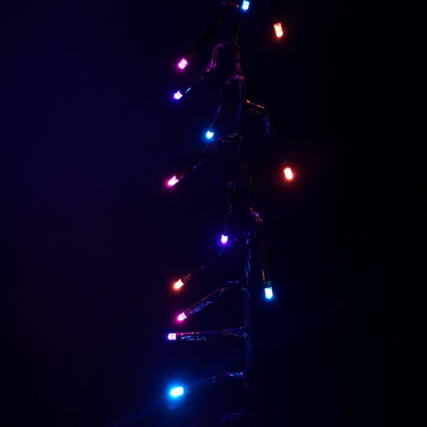 Samuel Alexander 3000 LED 37.2m Premier Clusterbrights Indoor Outdoor Multifunction Mains Operated Christmas Cluster Lights with Timer in Rainbow