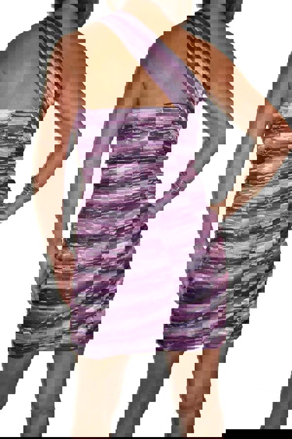 Paulo Due Women's Chiffon Bodycon Mini Dress