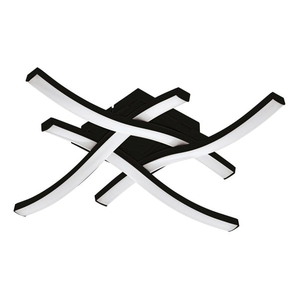 EGLO Basic Cabezas-E Black Steel And Plastic 4 Flame Wall/Ceiling Light, 3000K