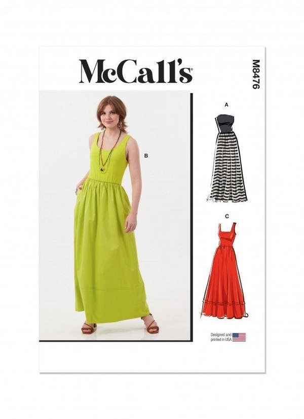 McCalls 8476 Paper Sewing Pattern – Women's Dress, Easy