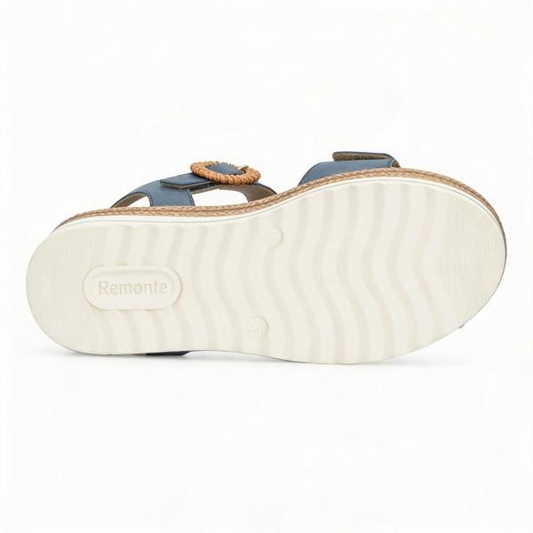Remonte D0Q52 Cross Strap Sandals in Blue