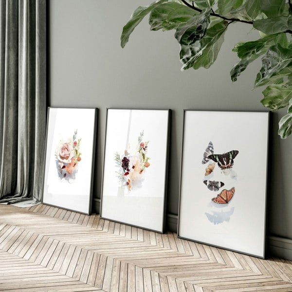 Art for a living room | set of 3 wall art prints