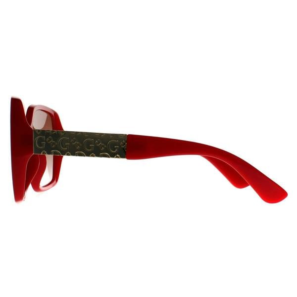 Guess Sunglasses GO00031 66F Shiny Red Brown Gradient