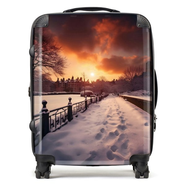 Warren Reed A Snowy Walk In London Suitcase