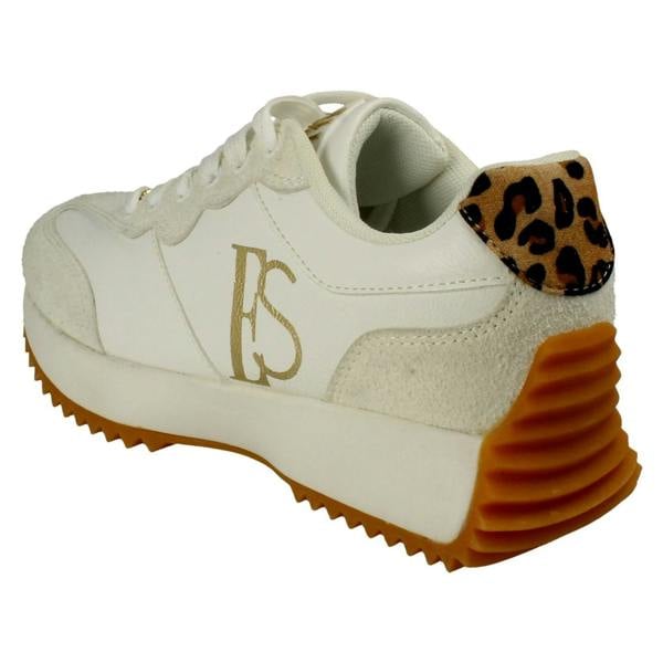 Elle Sport Ladies ELLE SPORT Chunky Sole Lace Up Trainers F7254