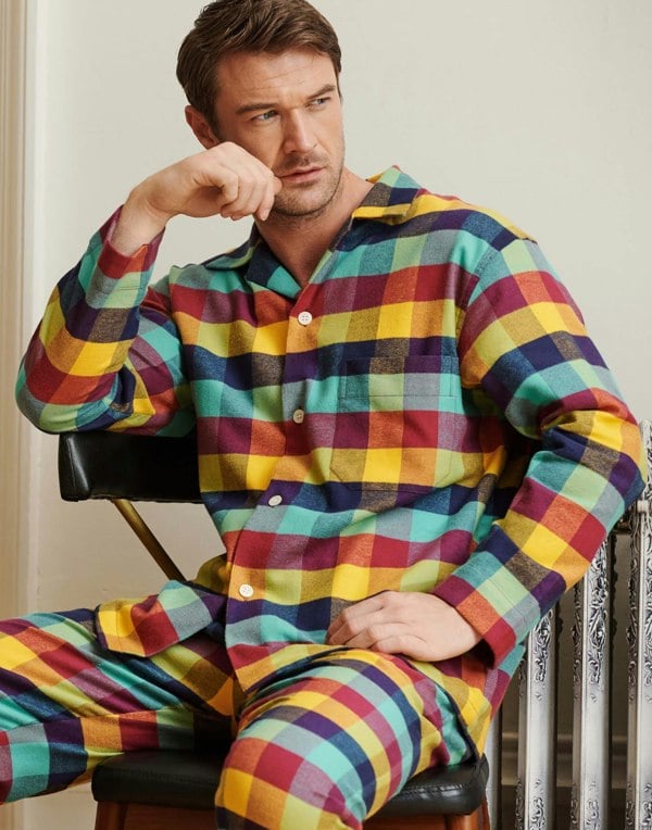 Men's Brushed Cotton Pyjama Set –  Edinburgh Check