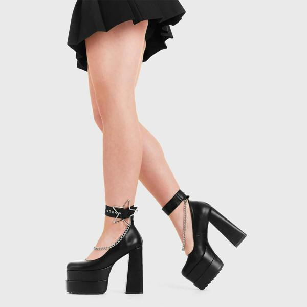 Lamoda Carnivore Women’s Black PU Sneakers with Leo Detail Comfortable