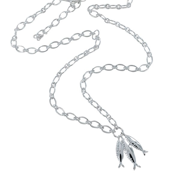 Little Fishes Sterling Silver Necklace - Reeves & Reeves