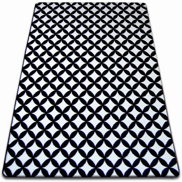 RugsX Sketch Rug - Black & White Diamonds