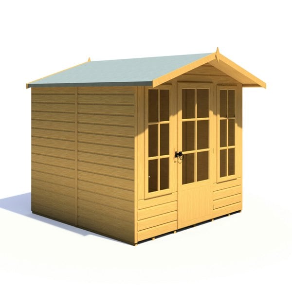Shire 7x7 Chatsworth Summerhouse 12mm shiplap interlock cladding
