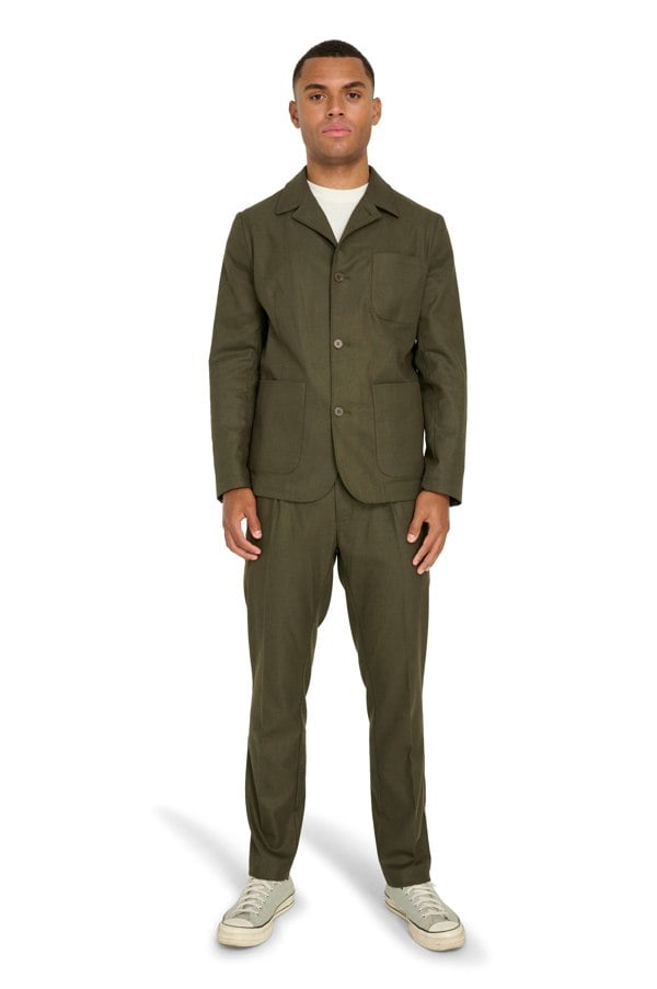 Harry Brown London Arthur Flannel Jacket - Khaki