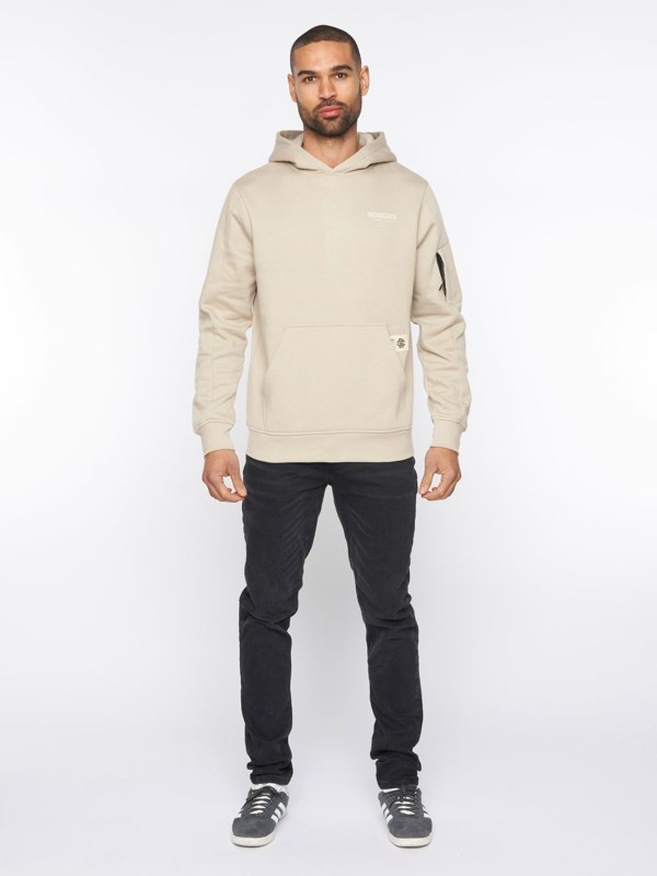 Duck and Cover Lewys Hoodie - Stone