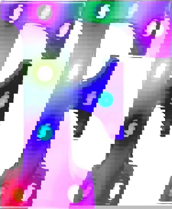 St Helens Battery Operated RGB Letter   With Remote Control Letter F