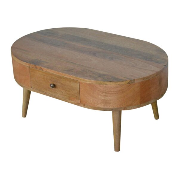 Artisan Furniture Solid Wood London Coffee Table, 2 Drawers, Beige