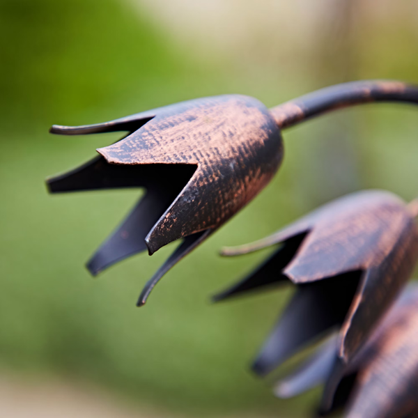 Paper High Recycled Metal Bluebell Garden Stake