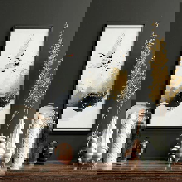 Art For Huge Wall | Set of 3 Asian Inspired Wall art Prints