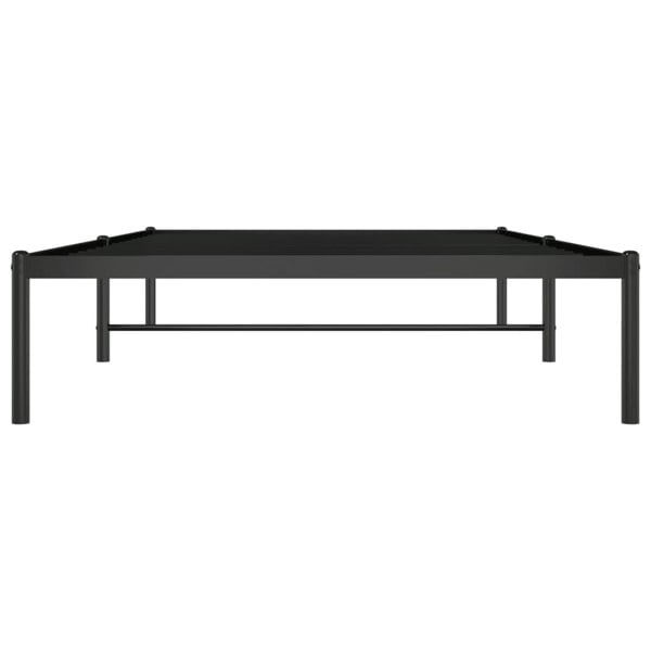 Berkfield Metal Bed Frame Black 107x203 cm
