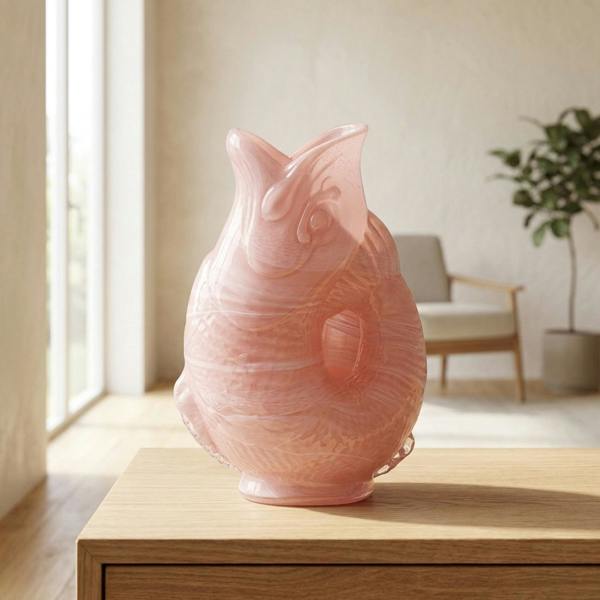 Garden Greatness Ocean Pink Sculptural Fish Vase