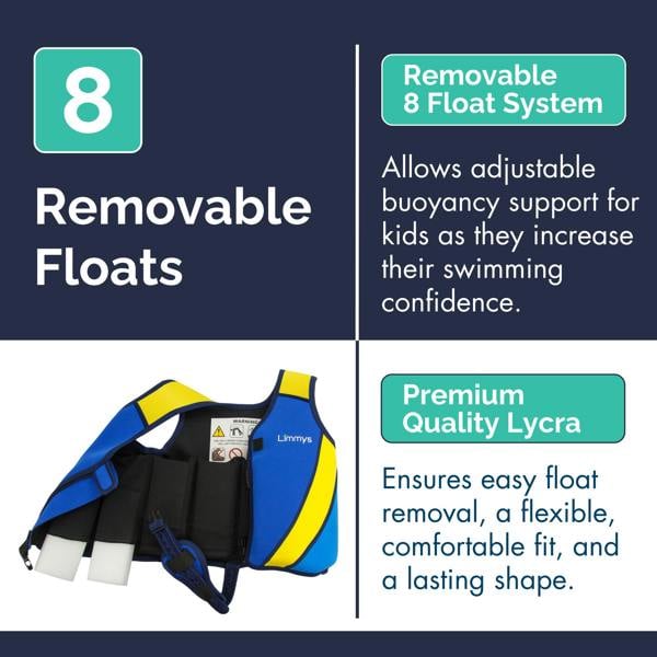 Limmys Premium Neoprene Swim Vest - Royal Blue