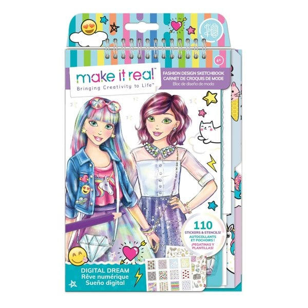 Make it Real | Fashion Design Sketchbook: Digital Dream