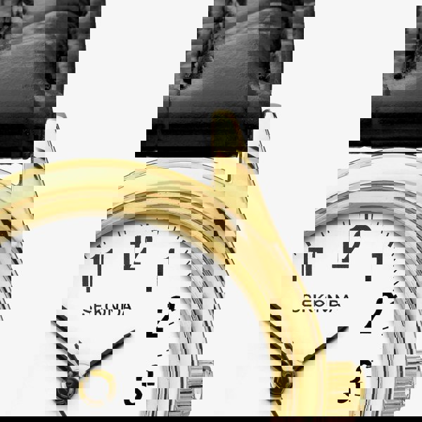 Sekonda Easy Reader Gold Plated Black Watch 4493