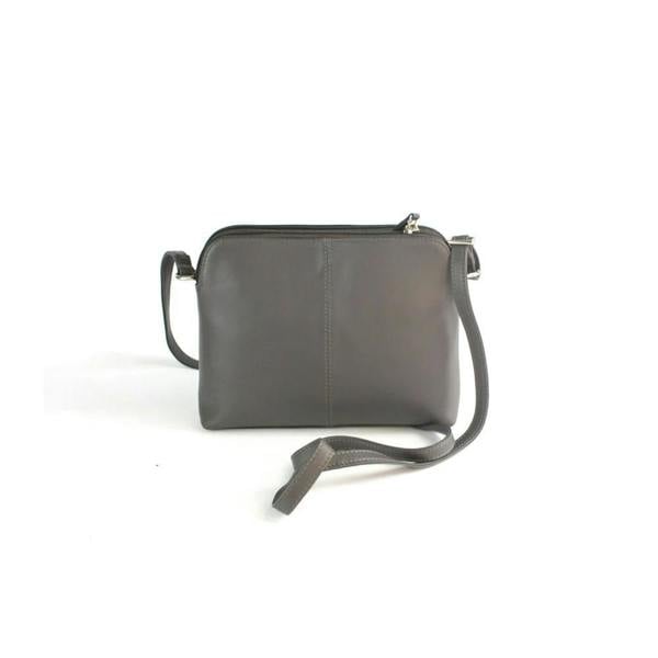 Eastern Counties Leather Terri Leather Handbag - Dark Grey - 