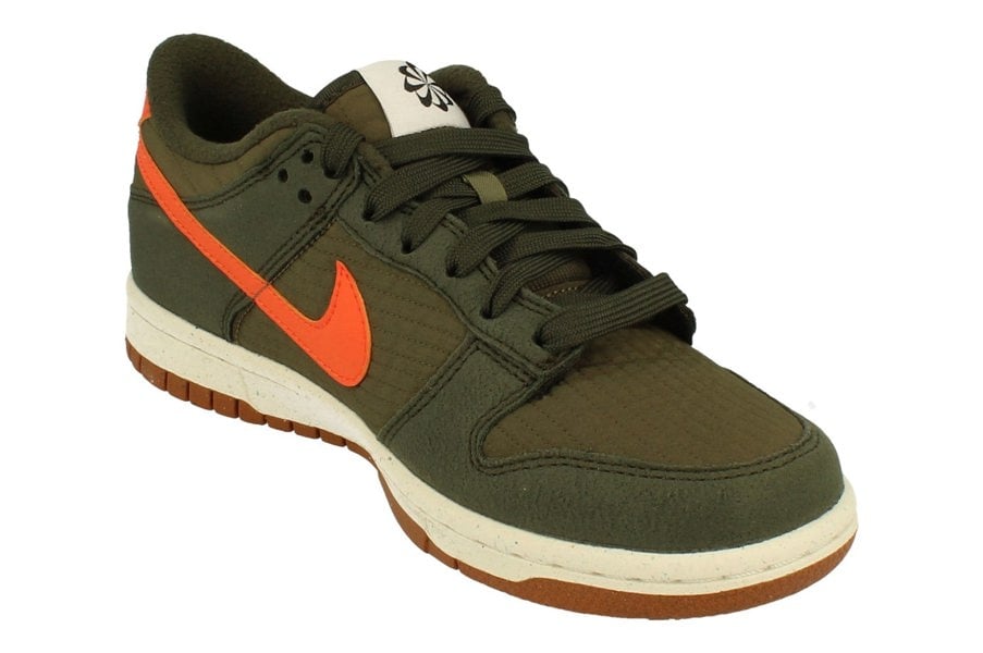 Nike Dunk Low Se GS Trainers Dc9561  300 - Sequoia Orange Medium Olive 300 - Photo 3