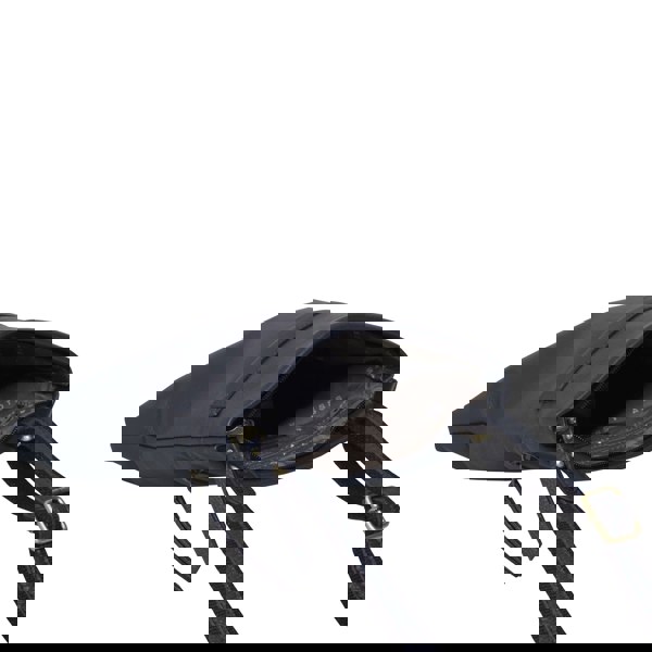 Assots London 'FLORENCE' Navy Pebble Grain Leather Crossbody Sling Bag