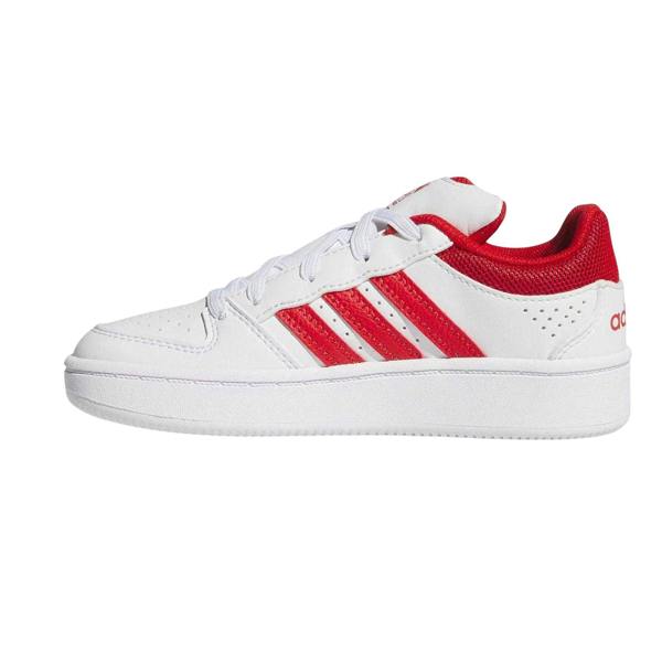 Adidas Childrens/Kids Hoops 3.0 Basketball Shoes - White/Red - 