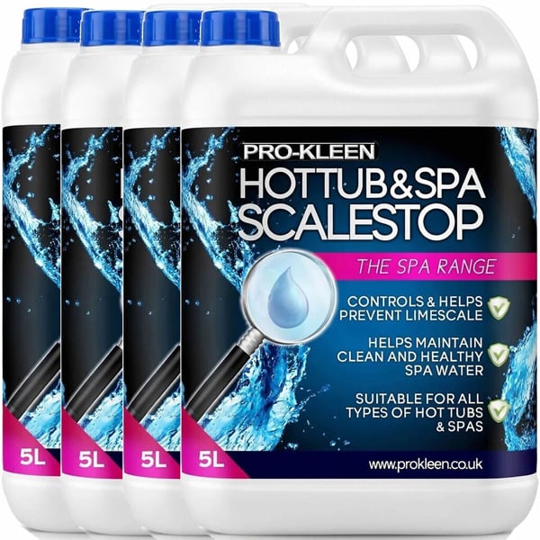 ProKleen 20L of Pro-Kleen ScaleStop Hot Tub & Spa Descaler - Limescale Removal & Prevention Inhibitor