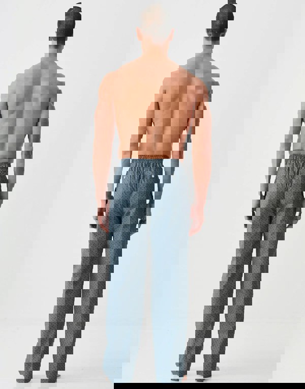 British Boxers Men's Crisp Cotton Pyjama Trousers – Geometric Moorland