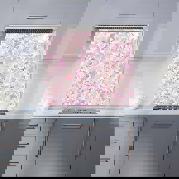 Warren Reed - Designer Light Pink Quartz Effect Kitchen Splashback