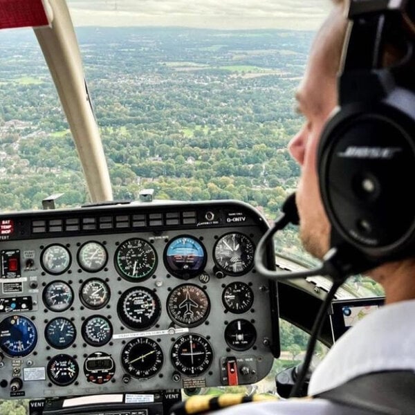 12 Mile Helicopter Flight with Bubbly for Two