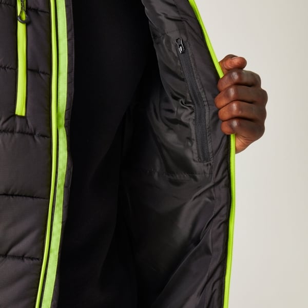 Regatta Mens Navigate Thermal Body Warmer - Black Lime Green