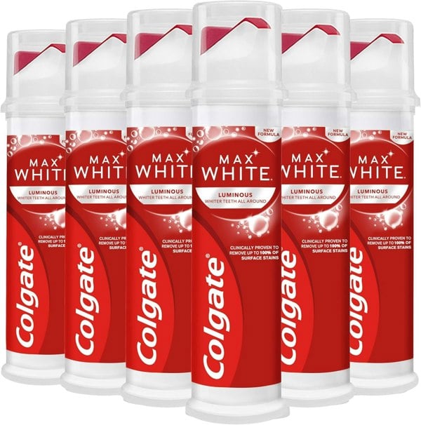 Colgate Max White Luminous Toothpaste 100ml Pack of 6