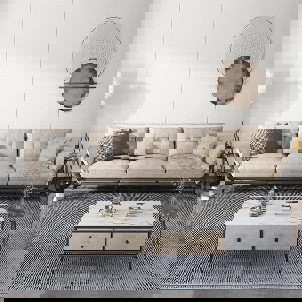 Ozzie Two Seater, Three Seater, Four Seater Sofa, Leathaire-Weilai Concept-Weilai Concept