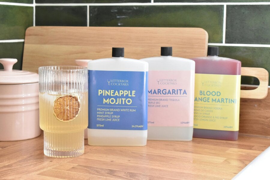 Letterbox Cocktails Pineapple Mojito Mini Cocktail | Premium Letterbox Cocktail Gift (100ml)